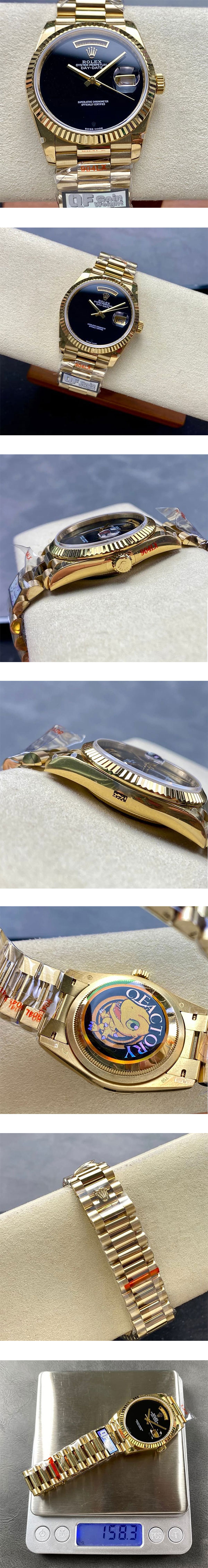 【QF工場 36mm】ロレックスコピー デイデイト 18238 加重版 送料無料（全国一律）